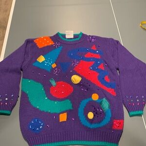 Colorful Geometric Pattern Sweater